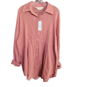 Jenn's Pirate Booty Petite Small  Tunic Oversized Cover Up Beachvresort Wear Vac